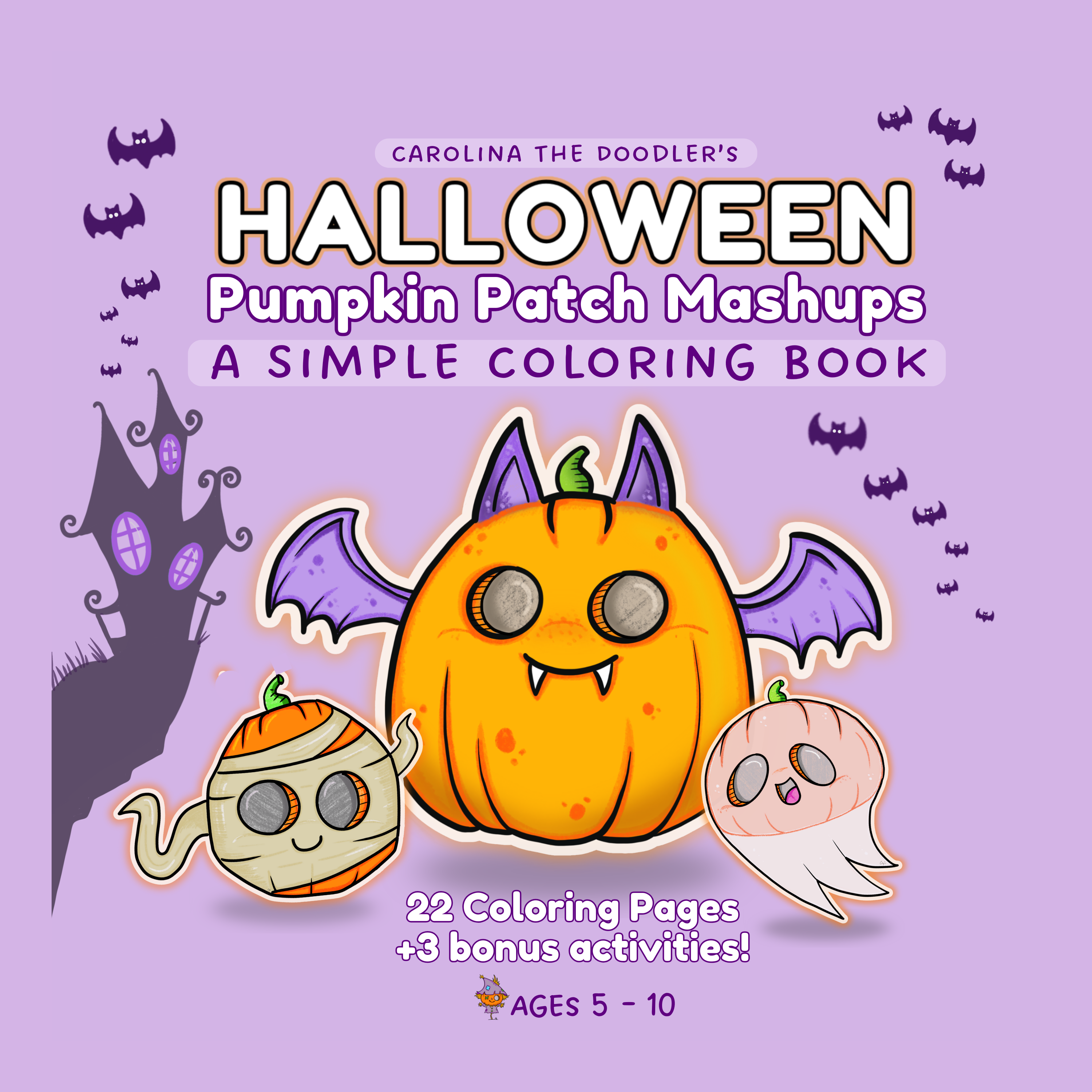 Halloween Pumpkin Patch Mashups Coloring Book
